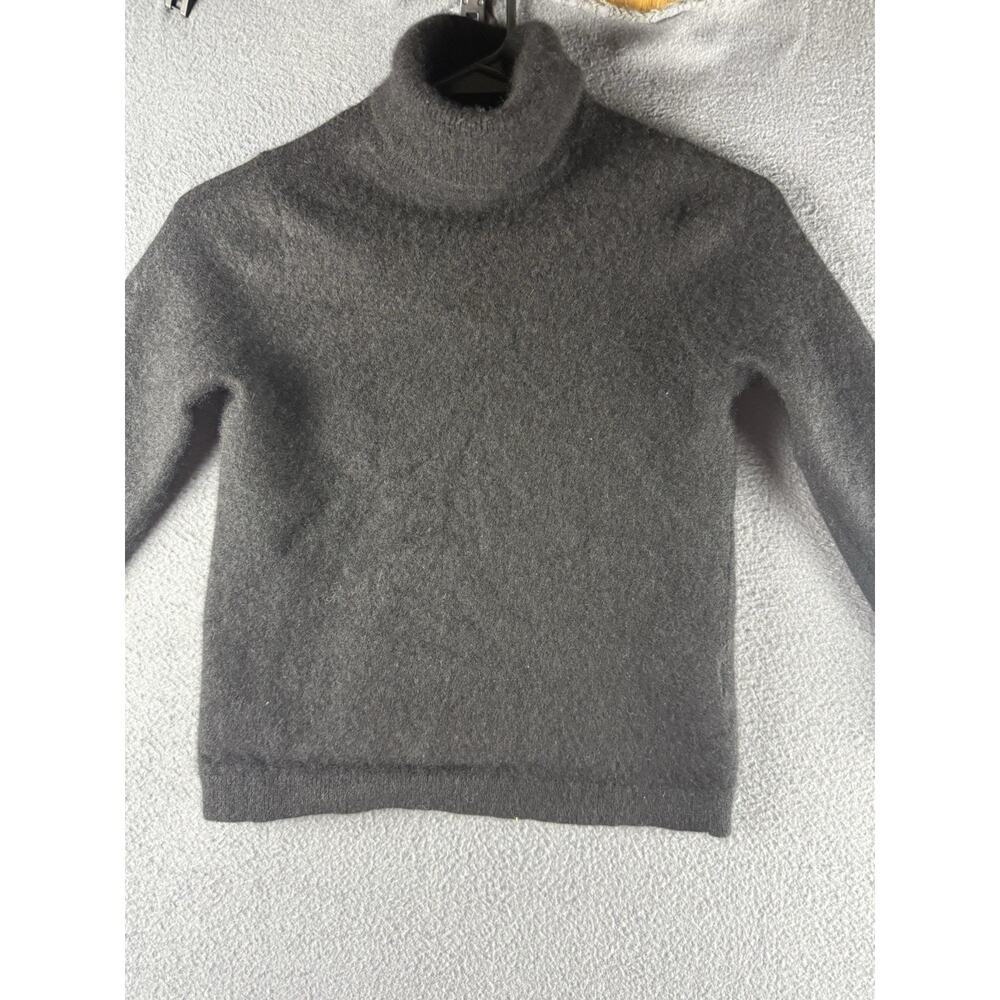 Morgan Taylor Cashmere Sweater Pullover Turtle neck Long Sleeve Girls L Black